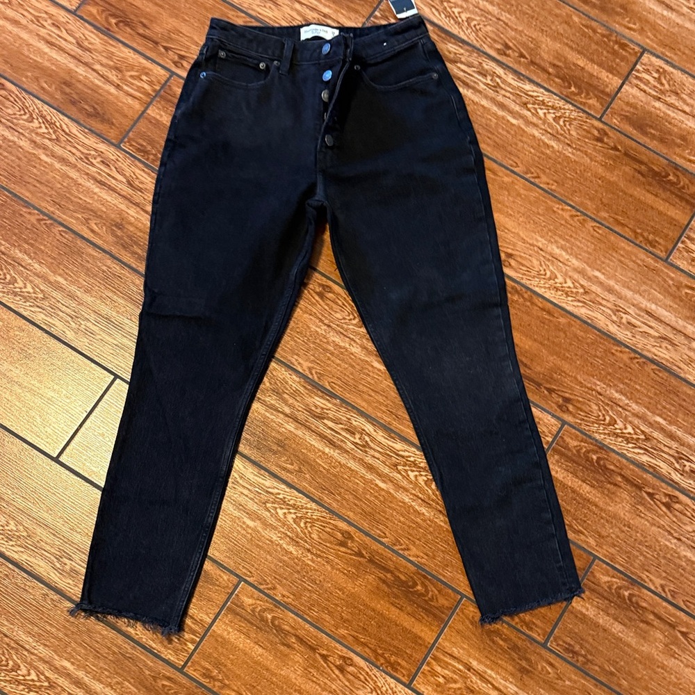 Abercrombie & Fitch Black Curve Love High Rise Skinny Jeans
